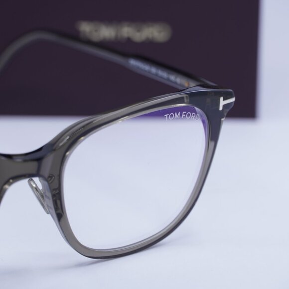 Tom Ford FT5776-D-B 020 Square Eyeglasses 53m - Grey/Blue Light Block - Picture 7 of 9